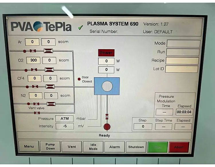 PVA TePla GIGA 690 equipment nameplate PVA TePla GIGA 690 equipment nameplate